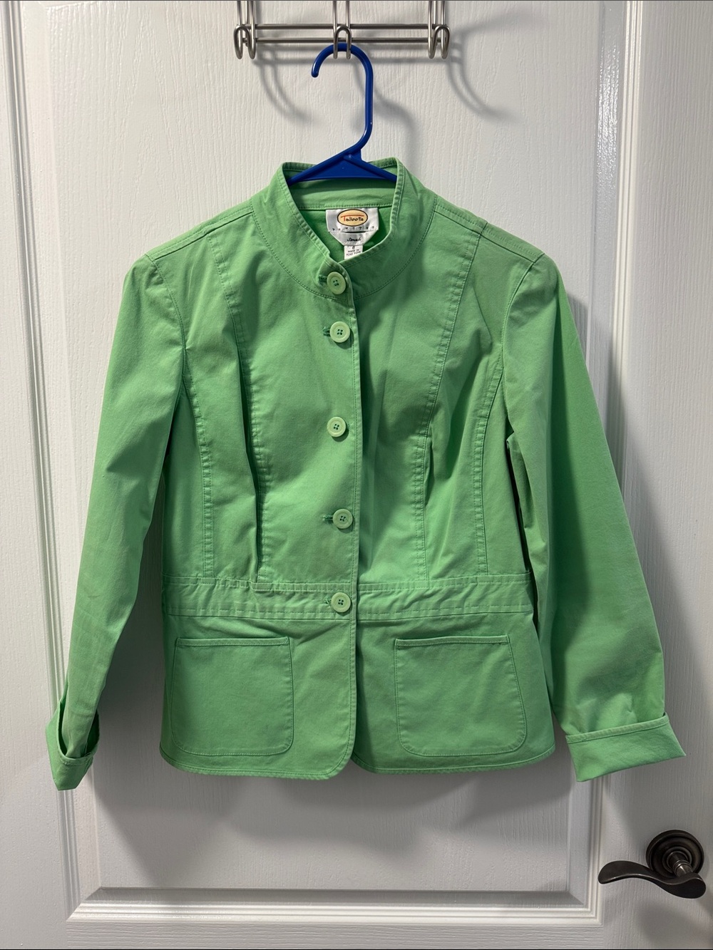 Talbots Light Green Button-Front Jacket - 6P